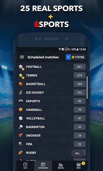 Sports Betting Game - BETUP  [МОД Бесконечные деньги] Screenshot 3