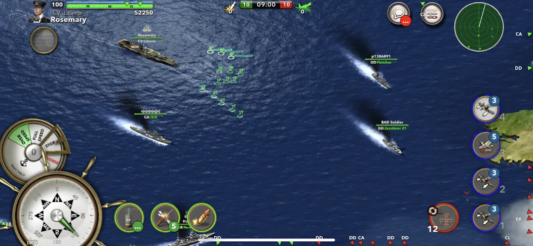 Navy Field: Online Sea Battles (НеиФилд)  [МОД Menu] Screenshot 1
