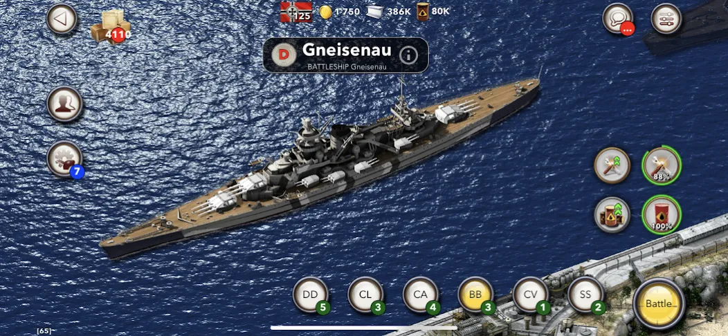 Navy Field: Online Sea Battles (НеиФилд)  [МОД Menu] Screenshot 2
