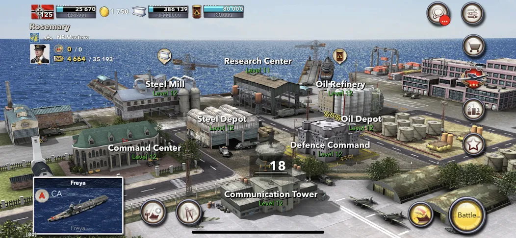 Navy Field: Online Sea Battles (НеиФилд)  [МОД Menu] Screenshot 5
