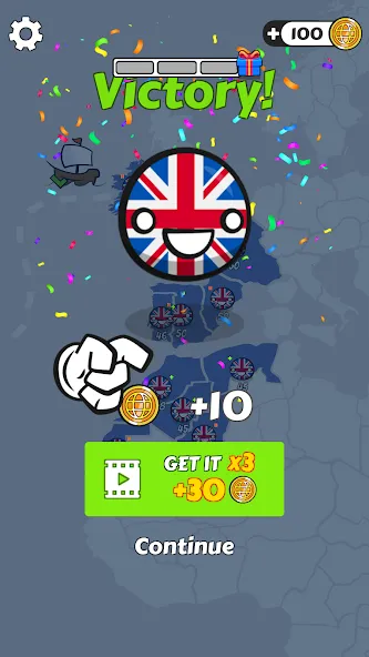 Country Balls: World War (Кантри Болс)  [МОД Unlocked] Screenshot 5