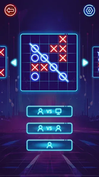 OX Game - XOXO · Tic Tac Toe  [МОД Все открыто] Screenshot 2