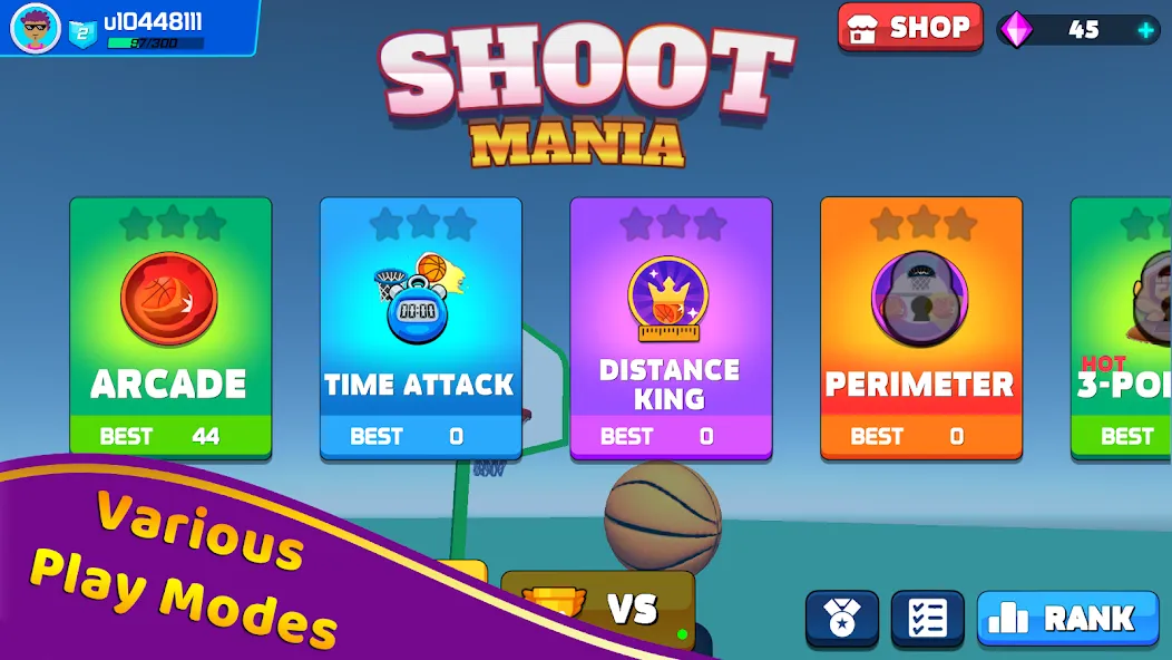 Shoot Challenge Basketball (Шут Челлендж Баскетбол)  [МОД Много монет] Screenshot 2
