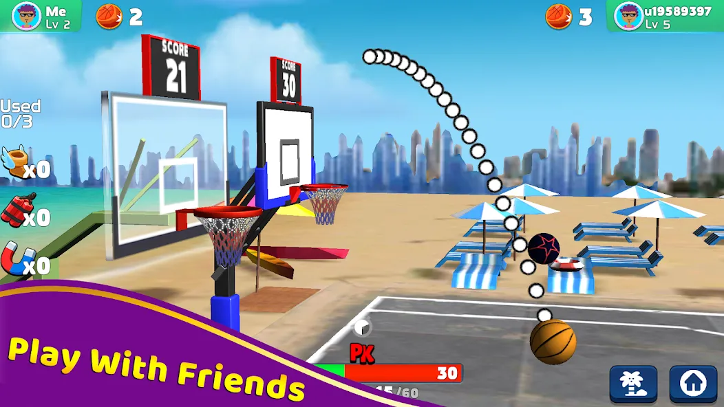 Shoot Challenge Basketball (Шут Челлендж Баскетбол)  [МОД Много монет] Screenshot 5