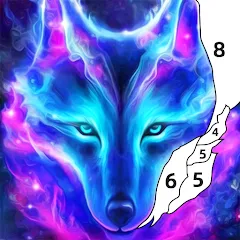 Взломанная Wolf Coloring Book Color Game (Вульф Колоринг Бук Колор Гейм)  [МОД Unlimited Money] - последняя версия apk на Андроид