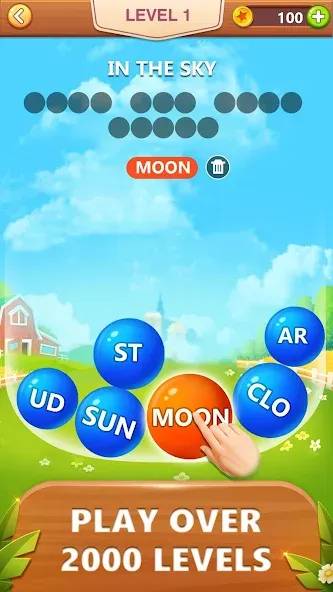 Word Bubble Puzzle - Word Game  [МОД Бесконечные деньги] Screenshot 1