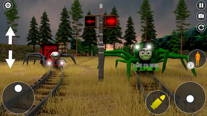 Scary Spider Train Survive Cho