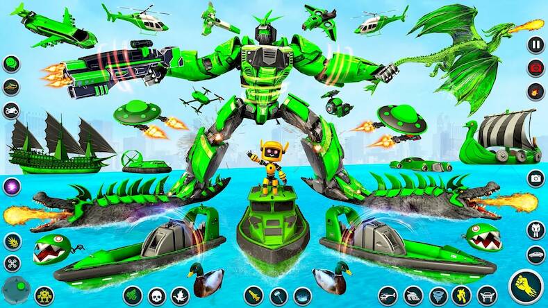 Dino Robot - Car Robot Games