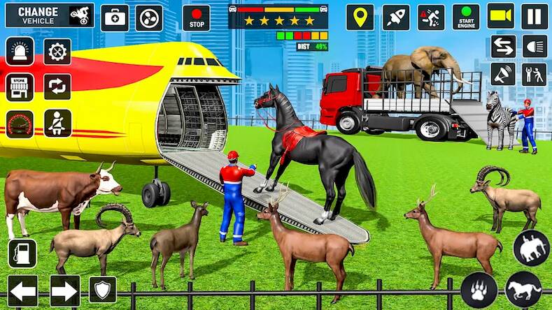 Transport Animals: Truck Games