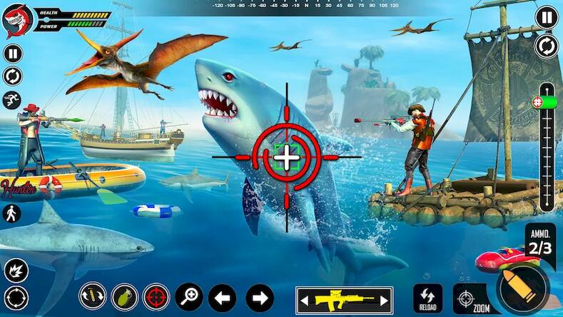 Shark Attack FPS Sniper Game