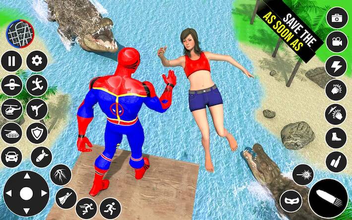 Superhero Rescue: Spider Games