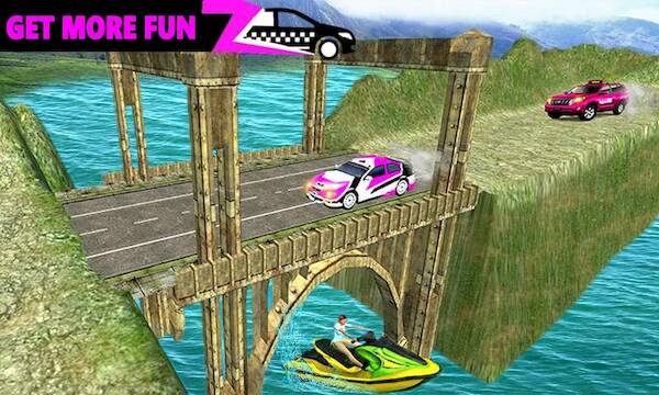 Pink Taxi Driving Game 3D