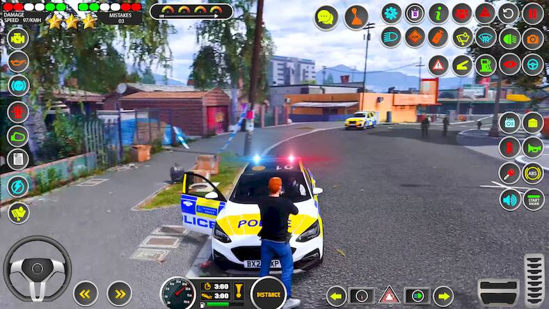 Us Police Car Parking Sim 3D