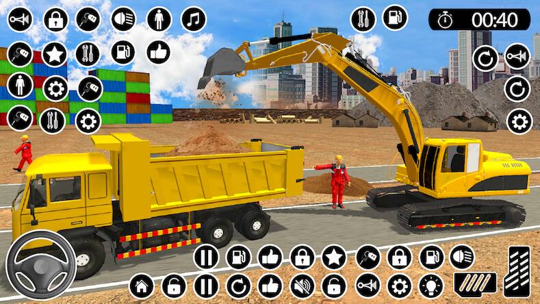 US Construction Games Sim JCB