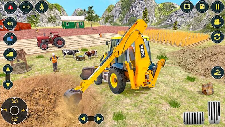 Village Excavator JCB Games